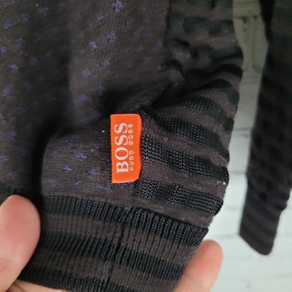 BOSS by HUGO BOSS | wool blend v-neck  sweater - Picture 3 of 8